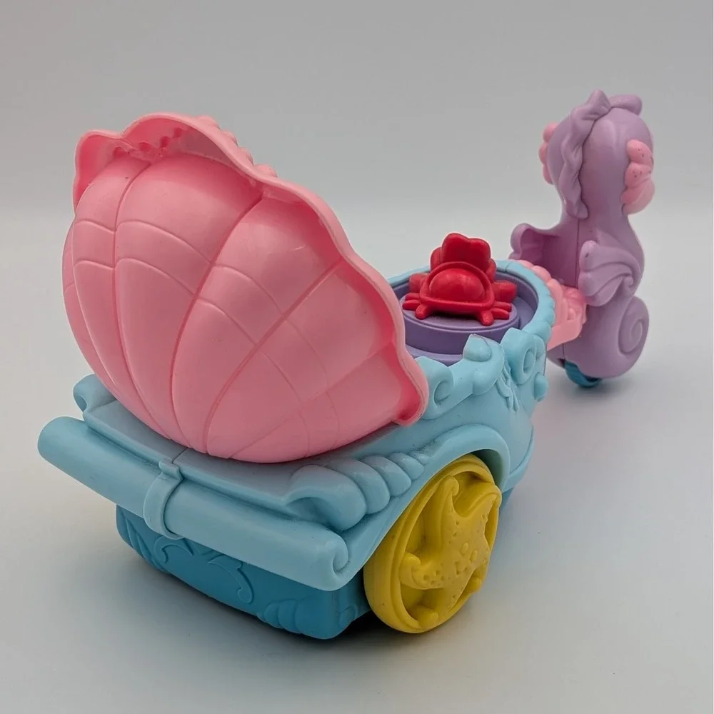 Fisher Price Little People Disney Princess Ariel Seahorse Carriage Musical Toy